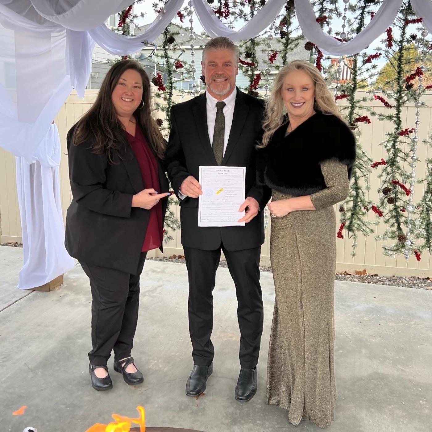 Real wedding ceremony