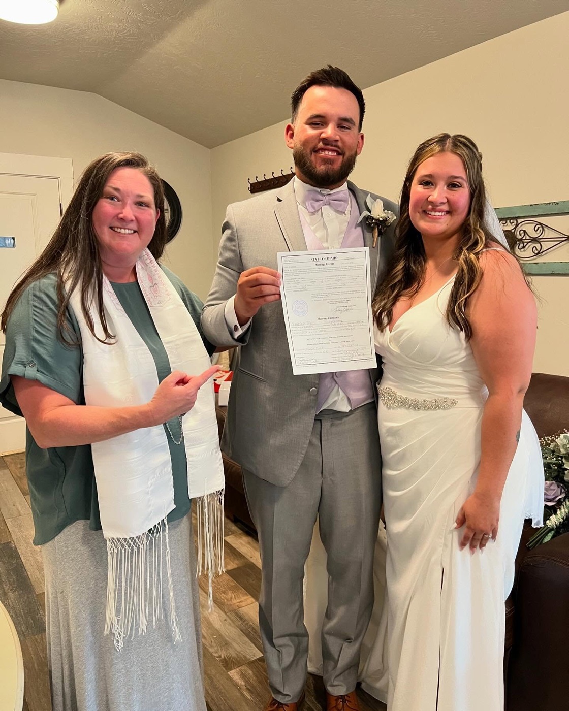 Real wedding officiated by 208 Officiant