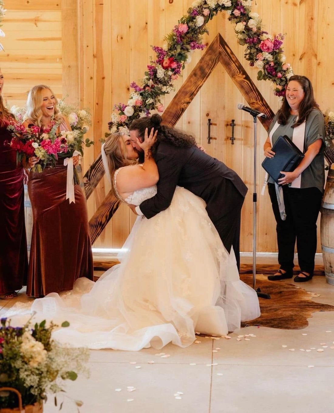Real wedding ceremony