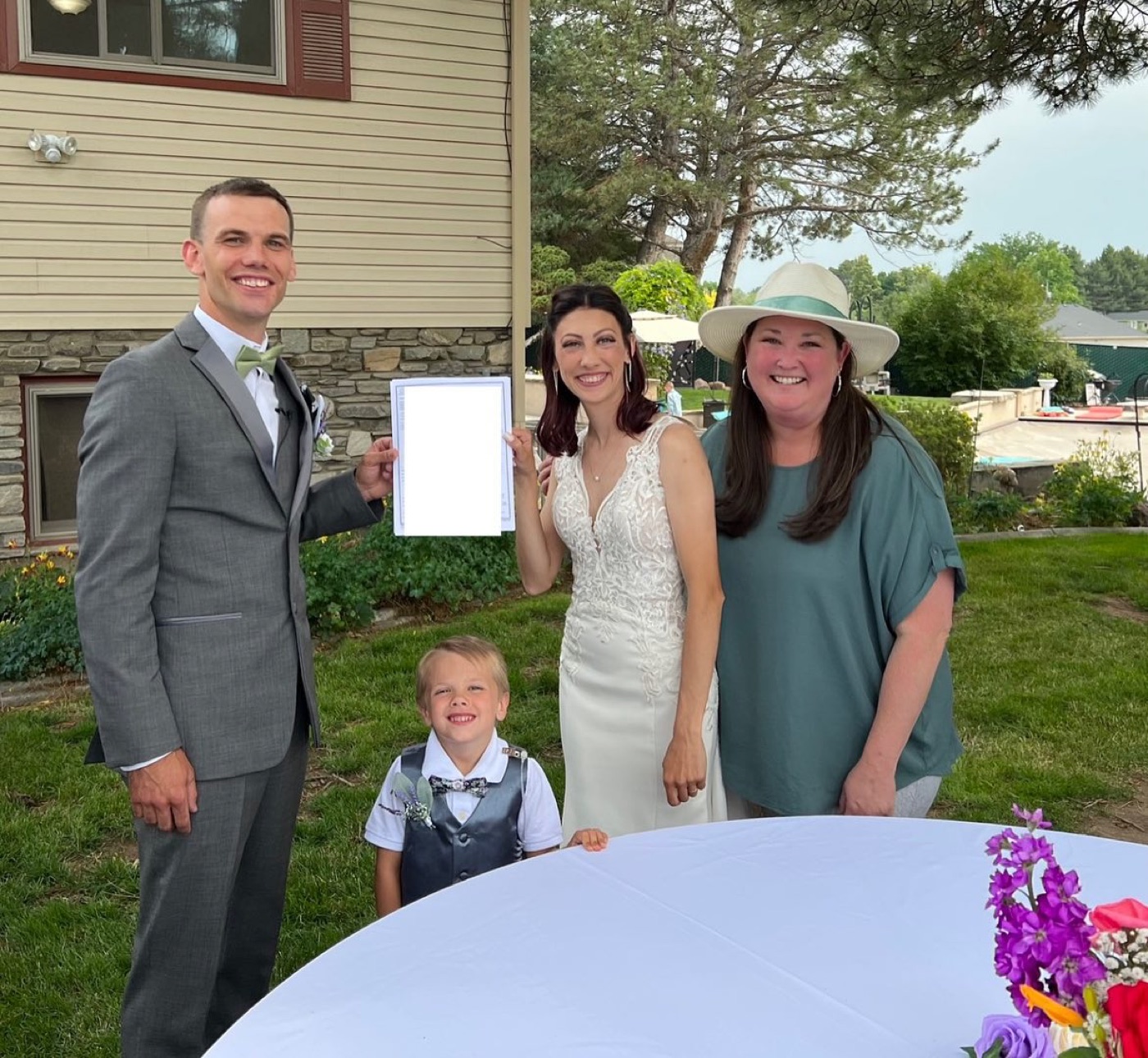 Real wedding officiated by 208 Officiant